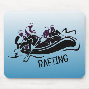 White Water Rafting Design Mousepad