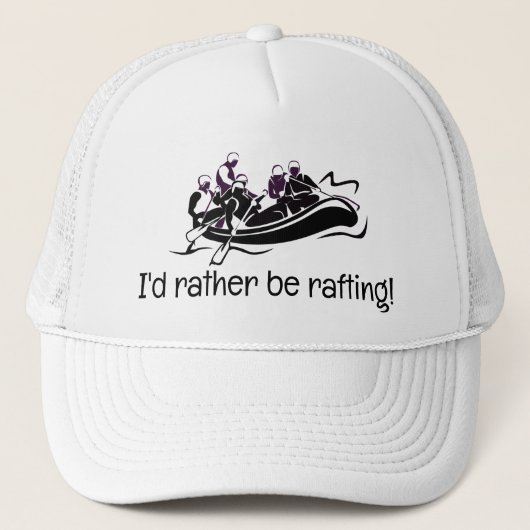 White Water Rafting Design Trucker Hut Truckerkappe (Vorderseite)