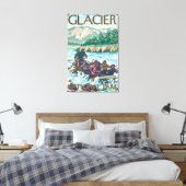 White Water Rafting - Glacier National Park, MT Leinwanddruck (Insitu (Schlafzimmer))