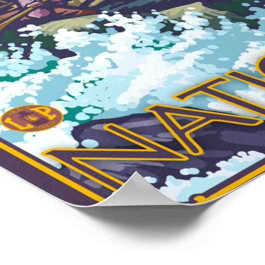 White Water Rafting - Glacier National Park, MT Poster (Ecke)