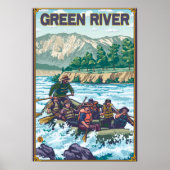 White Water Rafting - Green River, Washington Poster (Vorne)
