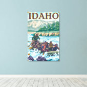 White Water Rafting - Idaho Leinwanddruck (Insitu (Holzboden))