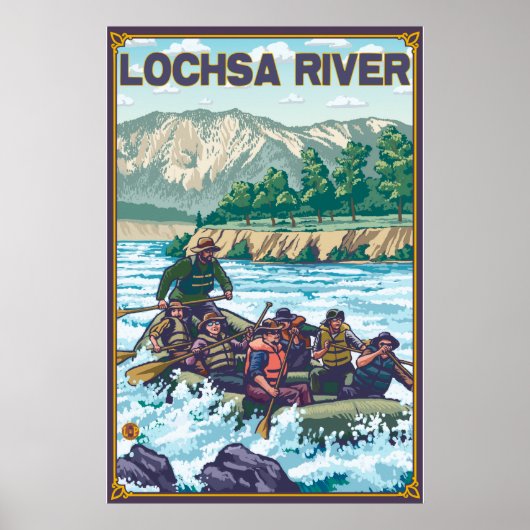 White Water Rafting - Lochsa River, Idaho Poster (Vorne)