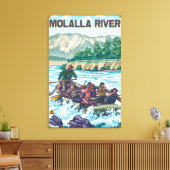 White Water Rafting - Molalla River, Oregon Leinwanddruck (Insitu (Wohnzimmer))