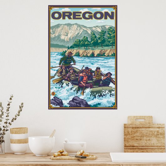 White Water Rafting - Oregon Poster (Küche)