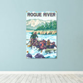 White Water Rafting - Rogue River, Oregon Leinwanddruck (Insitu (Holzboden))