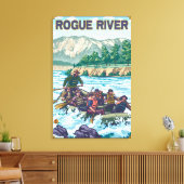 White Water Rafting - Rogue River, Oregon Leinwanddruck (Insitu (Wohnzimmer))