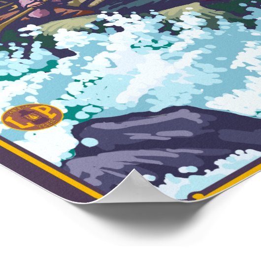 White Water Rafting - Rogue River, Oregon Poster (Ecke)