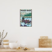 White Water Rafting - Rogue River, Oregon Poster (Küche)