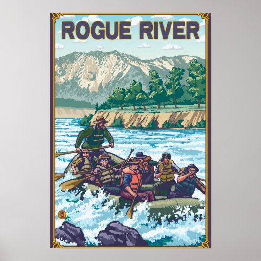 White Water Rafting - Rogue River, Oregon Poster (Vorne)