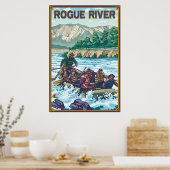 White Water Rafting - Rogue River, Oregon Poster (Küche)
