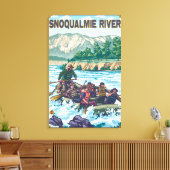 White Water Rafting - Snoqualmie River, Leinwanddruck (Insitu (Wohnzimmer))