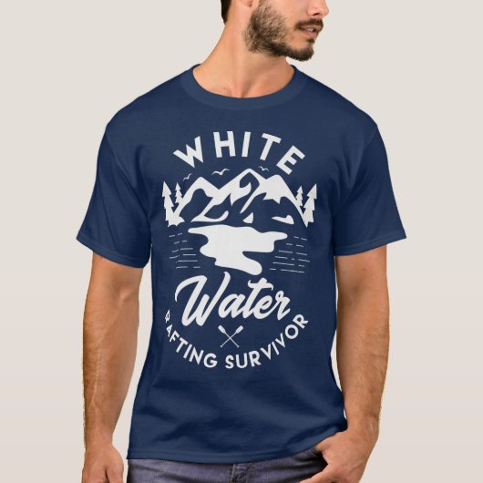 White water rafting survivor Design for a fan T-Shirt (Vorderseite)