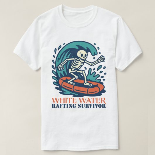 White Water Rafting Überlebender T-Shirt (Design vorne)