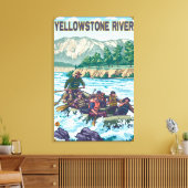 White Water Rafting - Yellowstone River, Montana Leinwanddruck (Insitu (Wohnzimmer))