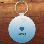 White Water River Rafting Design Button Keychain Schlüsselanhänger (Rückseite)