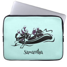 White Water River Rafting Design Laptop Sleeve