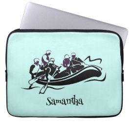 White Water River Rafting Design Laptop Sleeve