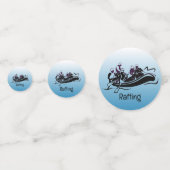 White Water River Rafting Design Table Confetti Konfetti (Vorderseiten)