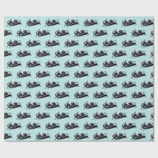 White Water River Rafting Geschenkpapier (Flach)