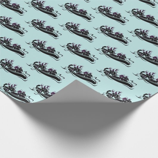 White Water River Rafting Geschenkpapier (Ecke)