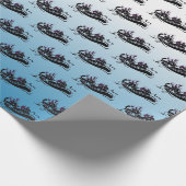 White Water River Rafting Geschenkpapier (Ecke)