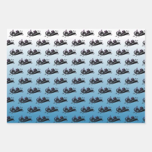 White Water River Rafting Geschenkpapier Set (Vorderseite)
