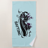 White Water River Rafting Strandtuch (Vorderseite)