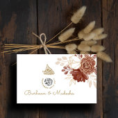 White Watercolor QR UAWG Islamic Wedding Website Begleitkarte
