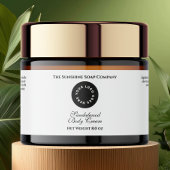 White Waterproof Cosmetik Jar Label mit Logo Wasserflaschenetikett