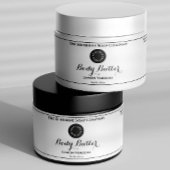 White Waterproof Cosmetik Jar Label mit Logo Wasserflaschenetikett