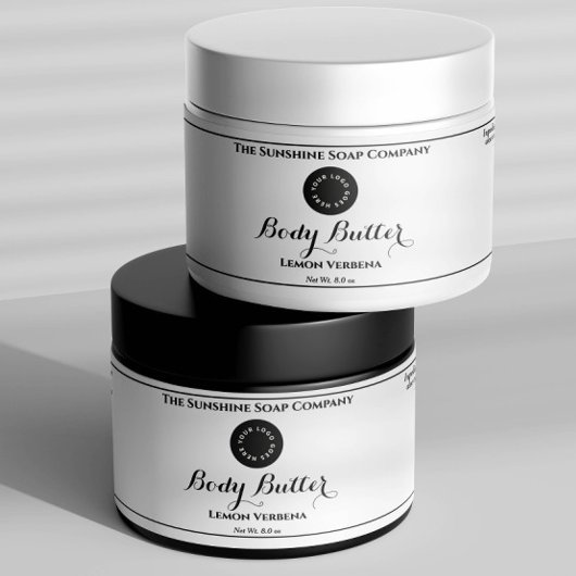 White Waterproof Cosmetik Jar Label mit Logo Wasserflaschenetikett