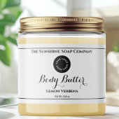 White Waterproof Cosmetik Jar Label mit Logo Wasserflaschenetikett