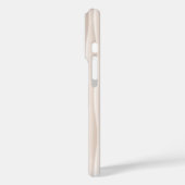 White Wavey Pattern - Minimalistisches abstraktes Case-Mate iPhone Hülle (Rückseite / Links)