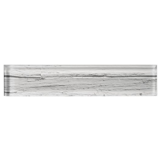 White Weathered Wood Namensplakette (Vorderseite)