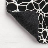 White Web Texture + Ihr Bachgr. Ideen Mousepad (Ecke)