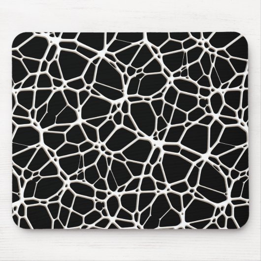 White Web Texture + Ihr Bachgr. Ideen Mousepad (Vorne)