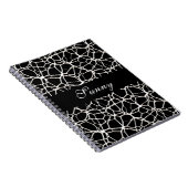 White Web Texture + Ihr Bachgr. Ideen Notizblock (Rechte Seite)