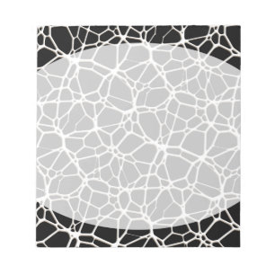 White Web Texture + Ihr Bachgr. Ideen Notizblock