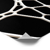 White Web Texture + Ihr Bachgr. Ideen Poster (Ecke)