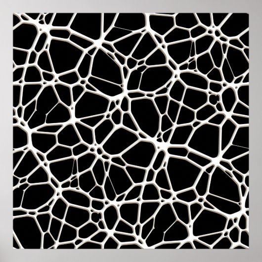 White Web Texture + Ihr Bachgr. Ideen Poster (Vorne)