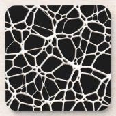 White Web Texture + Ihr Bachgr. Ideen Untersetzer (Vorderseite)