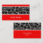 White Web Texture + Ihr Bachgr. Ideen Visitenkarte (Vorne/Hinten)