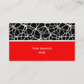 White Web Texture + Ihr Bachgr. Ideen Visitenkarte (Rückseite)