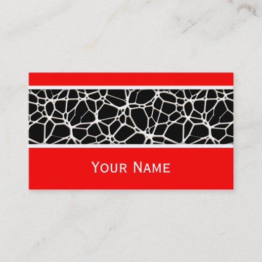 White Web Texture + Ihr Bachgr. Ideen Visitenkarte (Vorderseite)