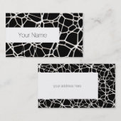 White Web Texture + Ihr Bachgr. Ideen Visitenkarte (Vorne/Hinten)