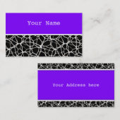 White Web Texture + Ihr Bachgr. Ideen Visitenkarte (Vorne/Hinten)