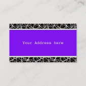 White Web Texture + Ihr Bachgr. Ideen Visitenkarte (Rückseite)