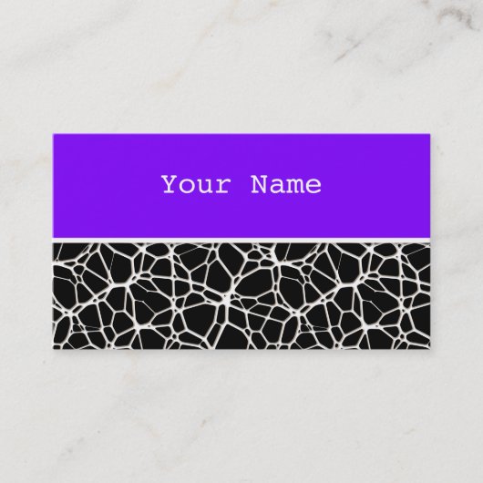 White Web Texture + Ihr Bachgr. Ideen Visitenkarte (Vorderseite)