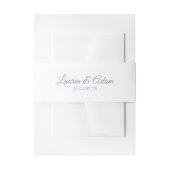 White Wedding Bly Band / Wrap | Dusty Blue (Vorderseite Beispiel)